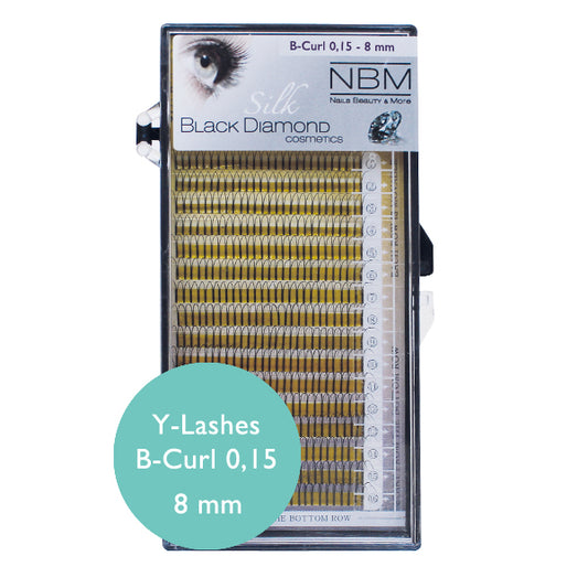 BDC Y-Lashes B- Curl 0,15 - 8 mm ABVERKAUF